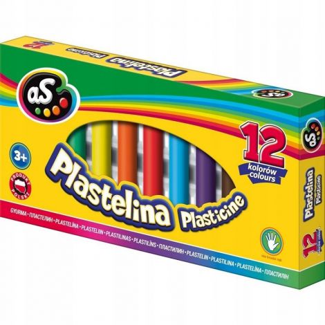 Plastelina As, 12 kolorów